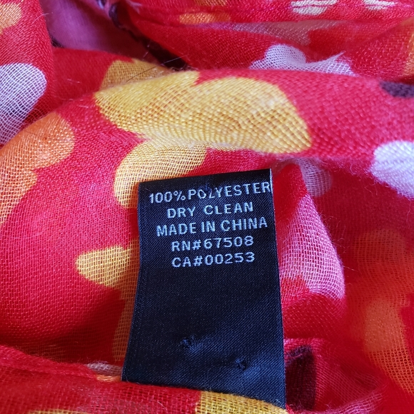 Asymetrical Butterfly & Stripe Scarf - Picture 5 of 5